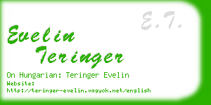 evelin teringer business card